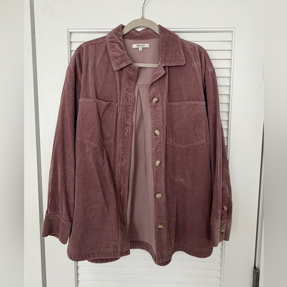 Madewell Corduroy Utility Jacket - Mauve